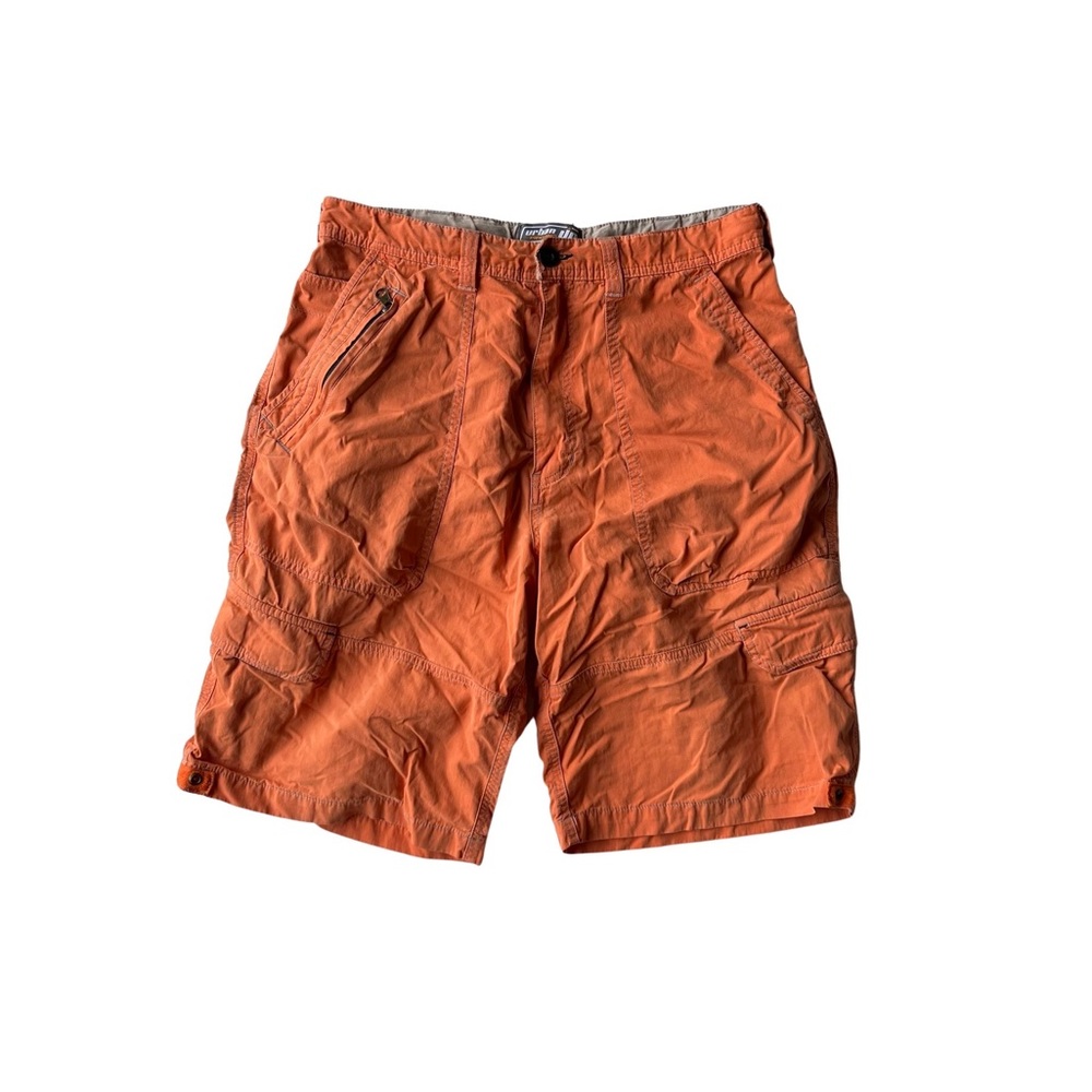 Urban Up Y2K raver orange cargo shorts size 32